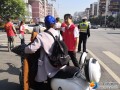 市交通质安处开展文明交通志愿劝导活动