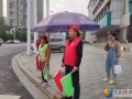 邵阳街头飘动“一抹红”，志愿服务为文明创建增色！