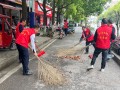 新宁退役军人志愿红 助力创文创卫在行动