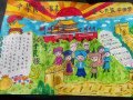 双清区东塔小学开展“中华民族一家亲”手抄报评比活动
